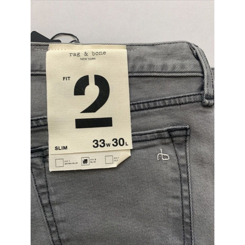 Rag & Bone Men's Gray Fit 2 Slim Jeans NWT - Picture 12 of 14